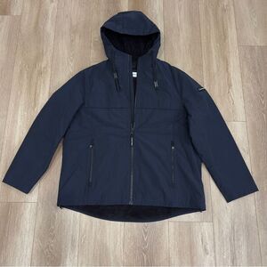 Calvin Klein Men's Sherpa Lined Hooded Jacket CM104268 Size XL Navy